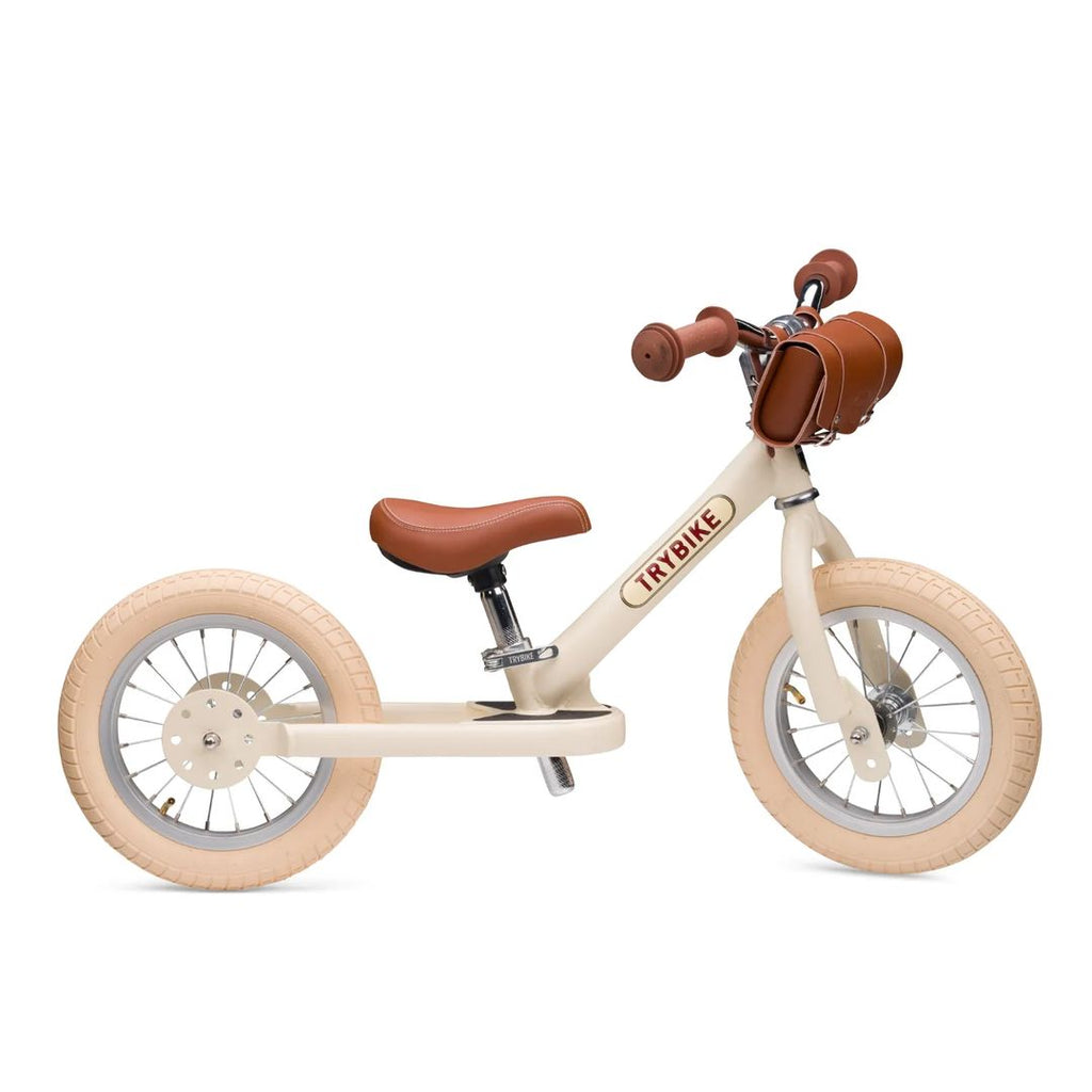 Trybike Steel Balance Bike | Vintage Cream - Available from 31/01/2024