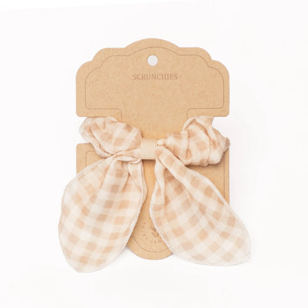 Mrs. Ertha Bow Scrunchie | Soft Squares