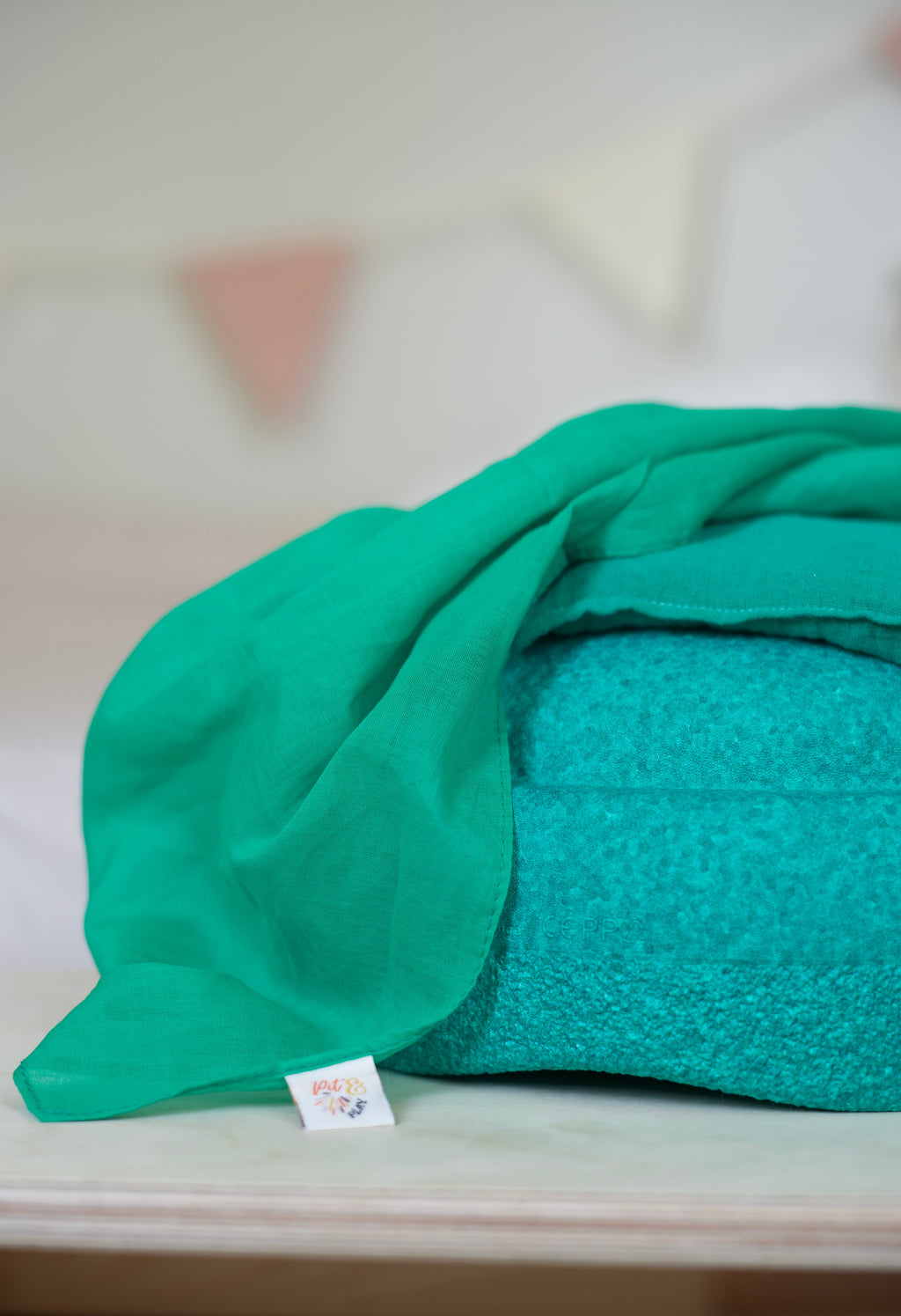 Pit & Play Rainbow Play Cloth | Green