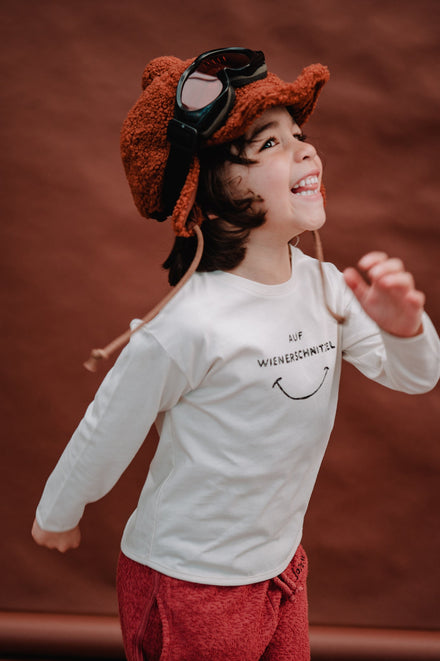 Sproet & Sprout T-shirt with sleeves | Auf Wiederschnitzel Ivory