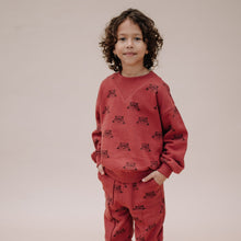 Sproet & Sprout Sweatshirt Rib Neck Marmot Pink | Barn Red