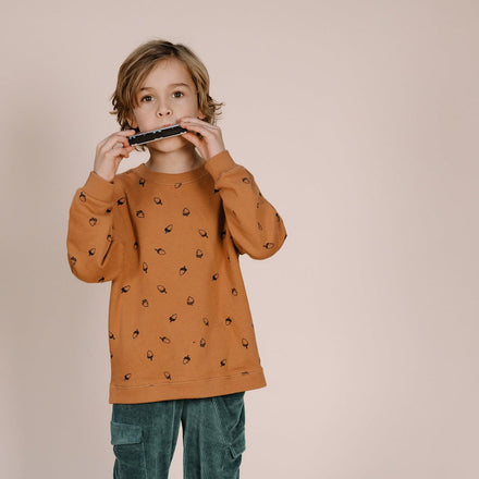 Sproet & Sprout Sweatshirt Loose Acorn Print | Lion