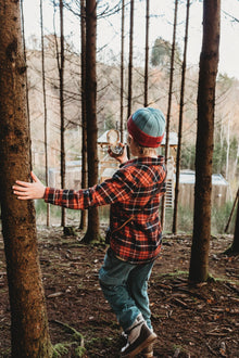 Sproet & Sprout Shirt Boys Flannel Check Hemdje | Barn Red