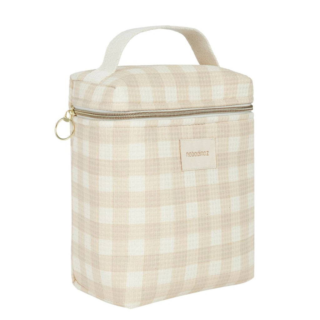 Nobodinoz Concerto Thermal lunch bag | Ivory Checks