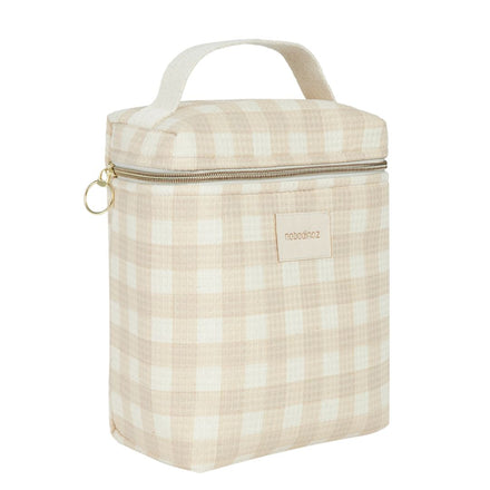 Nobodinoz Concerto Thermal lunch bag | Ivory Checks