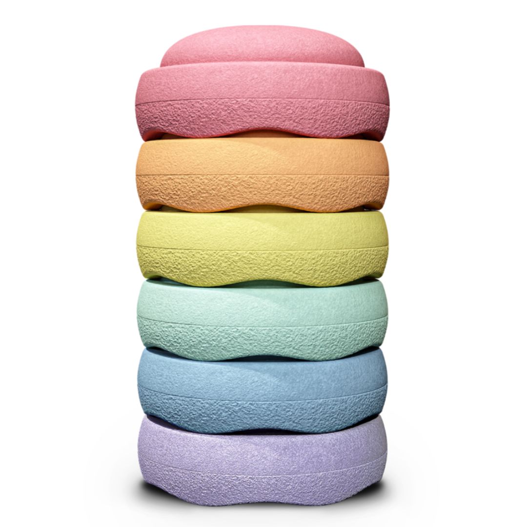 Stapelstein Rainbow Pastel | Set of 6