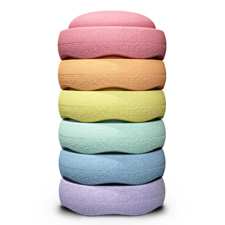 Stapelstein Rainbow Pastel | Set of 6