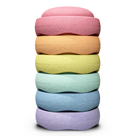 Stapelstein Rainbow Pastel | Set of 6