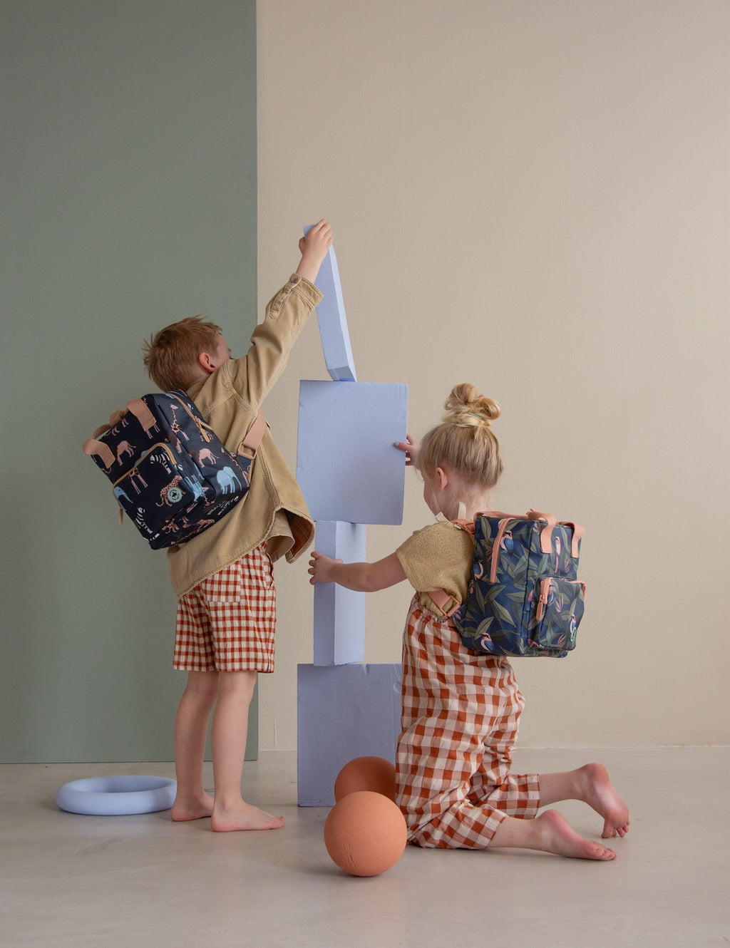 Studio Ditte Backpack Toddler Small | Birds Pink