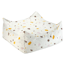 Wigiwama Pouffe Square Ottoman | Terrazzo Marble