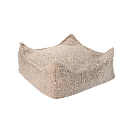 Wigiwama Pouffe Square Ottoman | Biscuit