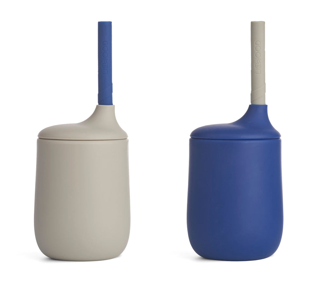 * Liewood Ellis Sippy Cup 2-pack | Mist/Surf Blue Mix