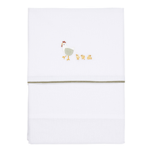 LIttle Dutch Crib Sheet 70x100cm embroidered | LIttle Farm