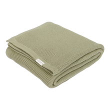 LIttle Dutch knItted crib blanket 110x140cm beige | Olive