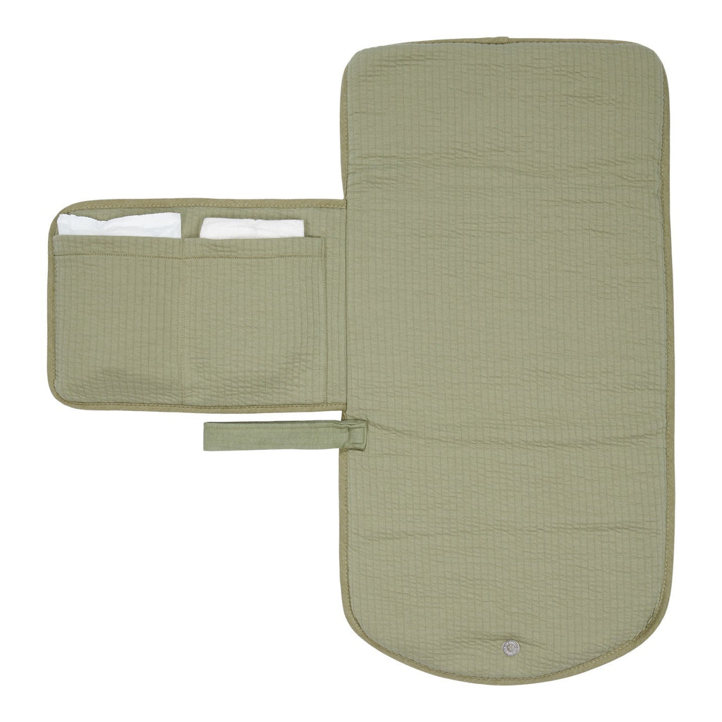 LIttle Dutch Changing Mat With handle pure beige | Pure Olive