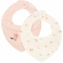 Little Dutch Bandana Slab Hydrofiel Set Van 2 Fairy Blossom & Blossom | Wit