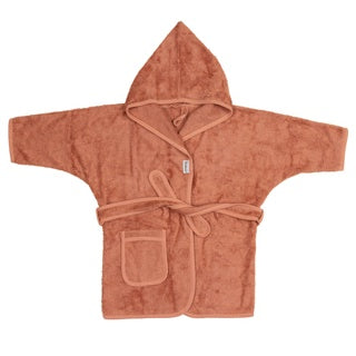 Timboo Bathrobe 2/4Y | Sunrise Orange