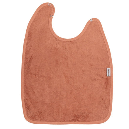 Timboo Bamboo XXL Bib 37x50cm With Snap Button | Sunrise Orange