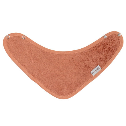 Timboo Bandana Slab Bamboo Bib Double Layer | Sunrise Orange