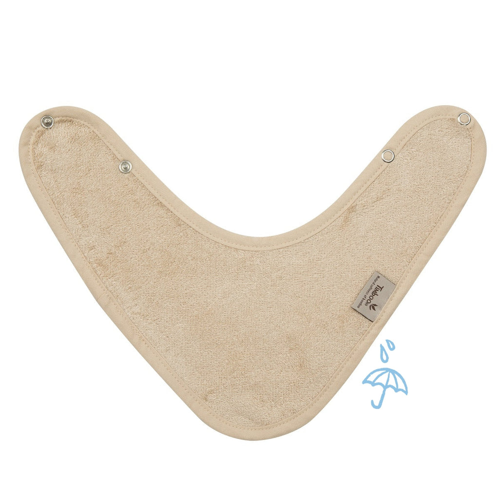 Timboo Bandana Bib Bamboo Waterproof | Frosted Almond