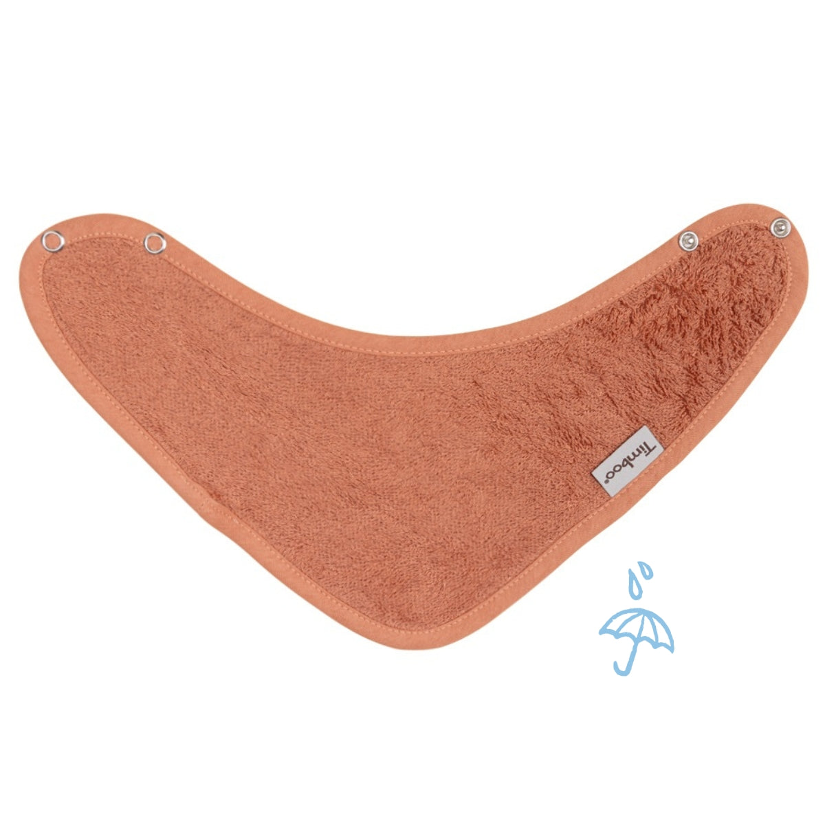 Timboo Bandana Bib Bamboo Waterproof | Sunrise Orange