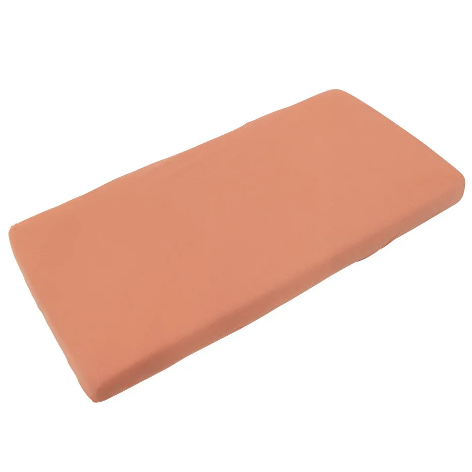 Timboo Fitted Sheet Bamboo 60x120cm | Sunrise Orange