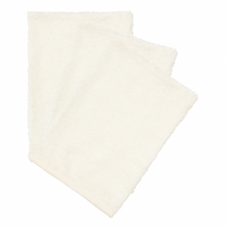 Timboo Set 3 Bamboo Washcloths | Daisy White