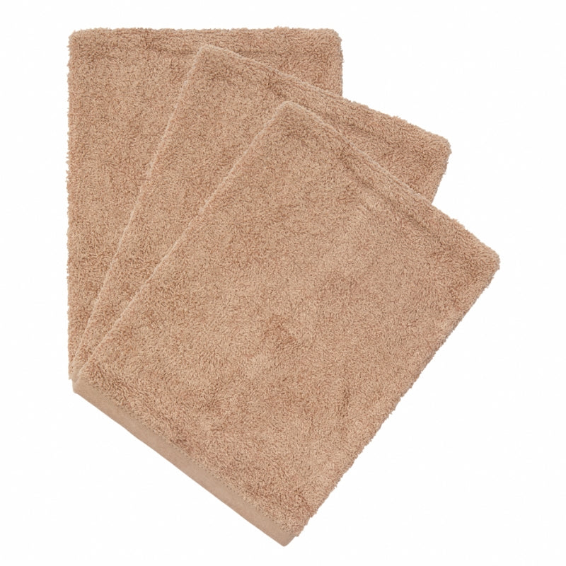 Timboo Set 3 Bamboo Washcloths | Savannah Sand