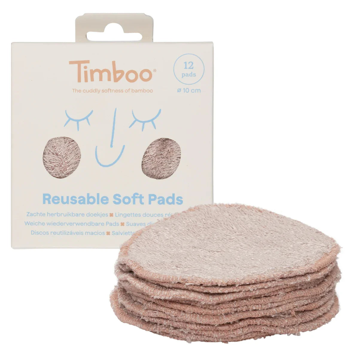Timboo Reusable Cotton Pads Set 12 | Savannah Sand