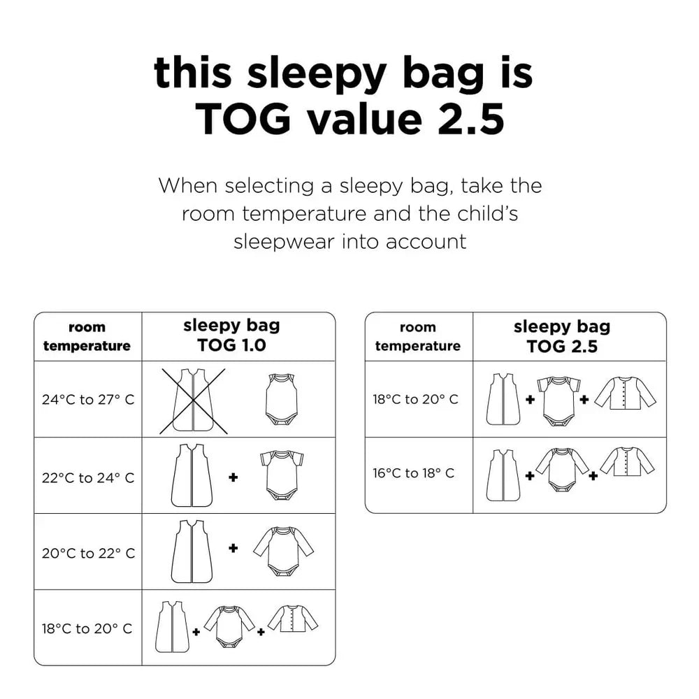 Done By Deer Sleeping Bag TOG2.5 Playground Blue 70 cm