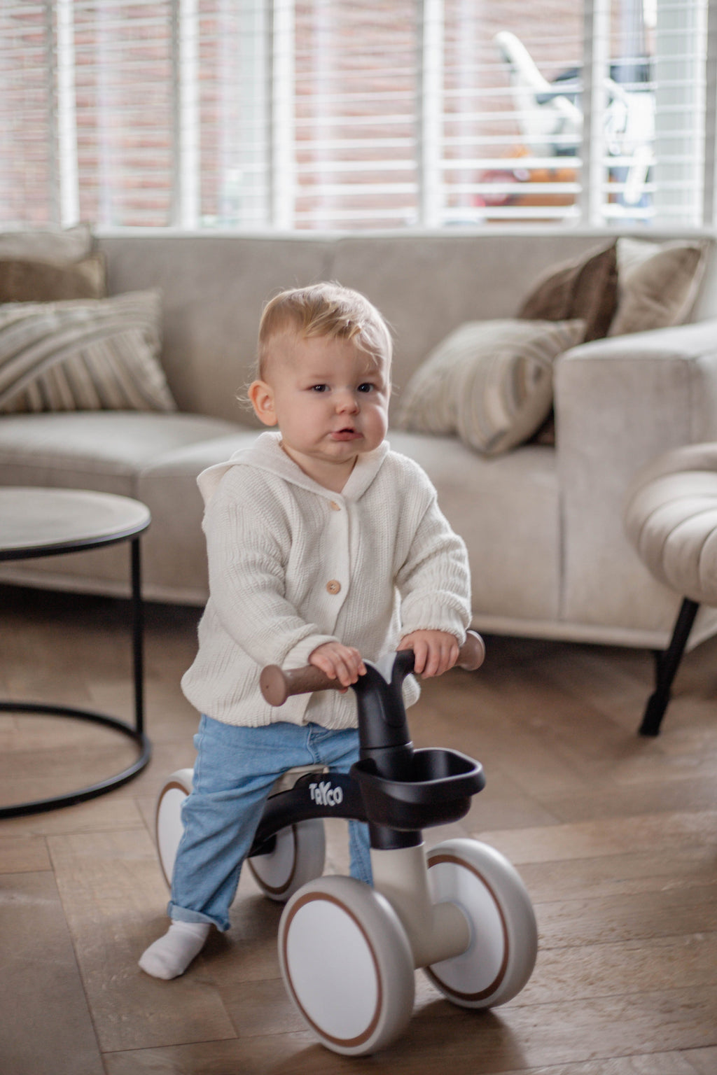 Tryco balance bike tricycle first bike luna | Black