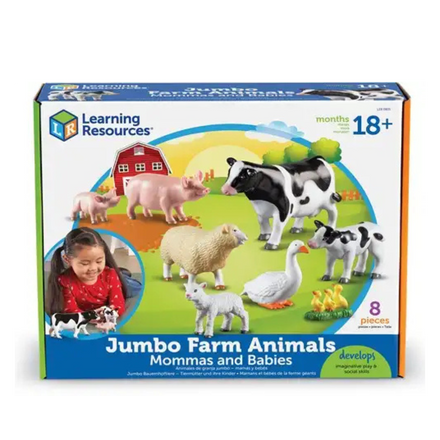 Learning Resources | Jumbo Farm Animals - Mommas And Babies