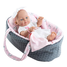 Paola Reina Doll Minipikolines girl travel cot (32cm)