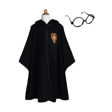 Great Pretenders Wizard Wizard Cloak & Glasses | 5-6Y