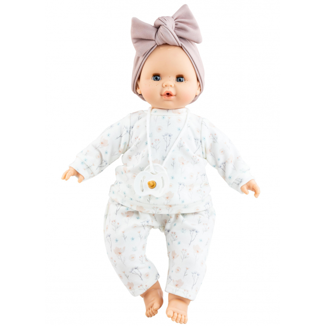Paola Reina Doll with mechanism | Sonia light blue flower print 36cm