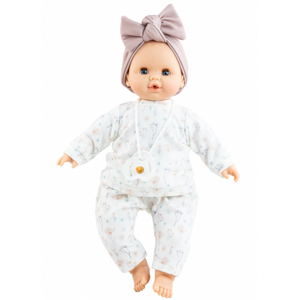 Paola Reina Doll with mechanism | Sonia light blue flower print 36cm