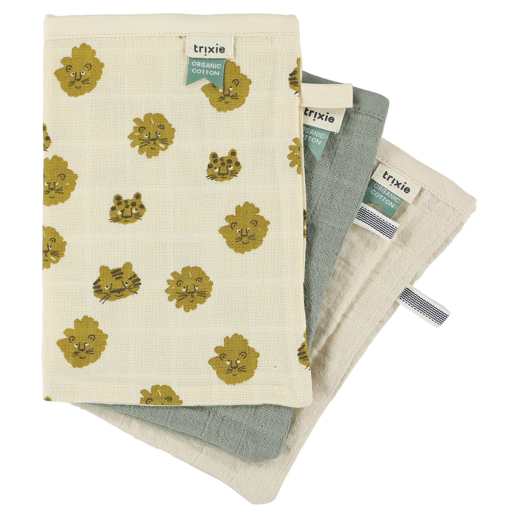 Trixie set 3 Tetra washcloths | Lucky Leopard