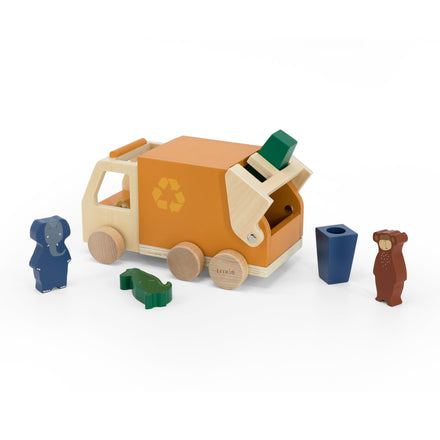 Trixie wooden garbage truck All Animals