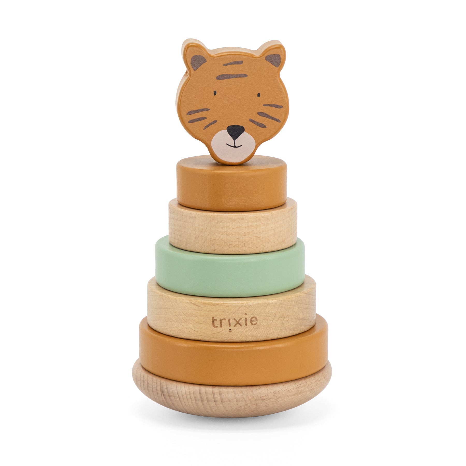 Trixie Wooden Stacking Animal Stack Tower | Mr. Tiger