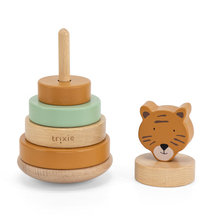 Trixie Wooden Stacking Animal Stack Tower | Mr. Tiger