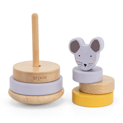 Trixie Wooden Stacking Animal Stack Tower | Mrs. Mouse