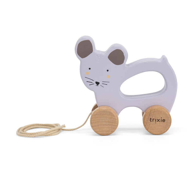 Trixie Wooden Pull Toy Animal | Mrs. Mouse