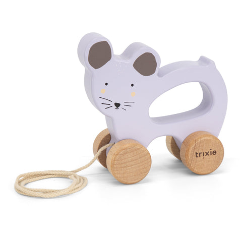 Trixie Wooden Pull Toy Animal | Mrs. Mouse