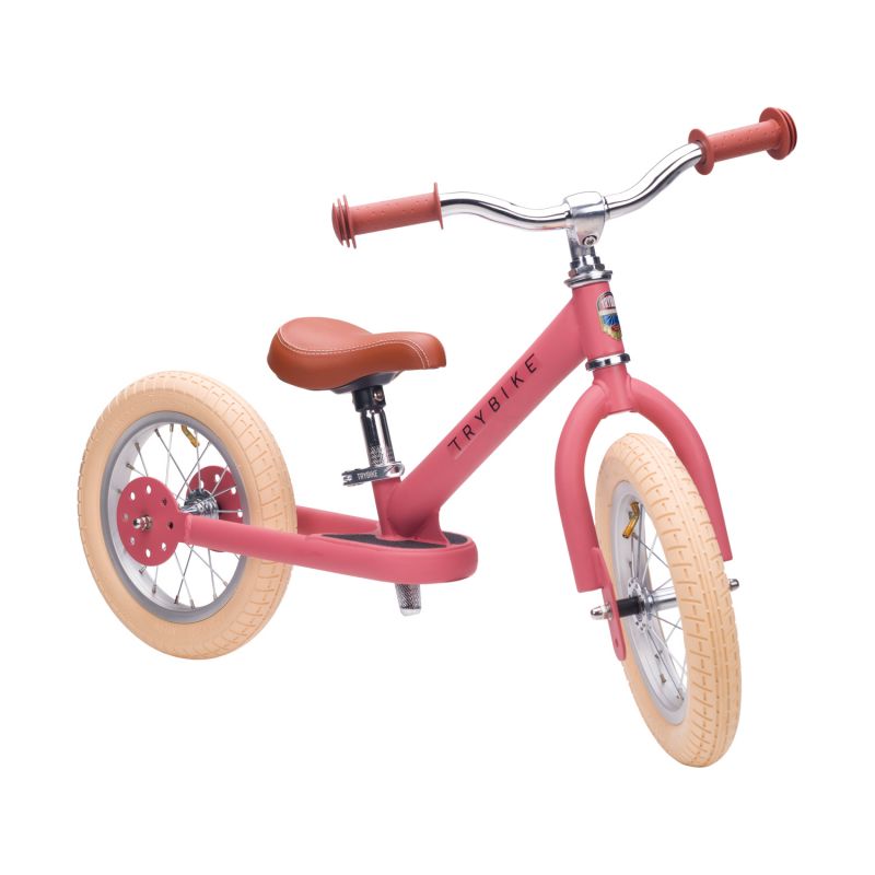 Trybike Steel Balance Bike | Matt Pink