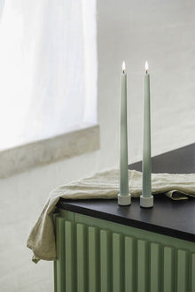 Uyuni LED Candle Slim Taper Candle Dinner Candle 6.8x30 cm | Dusty Green