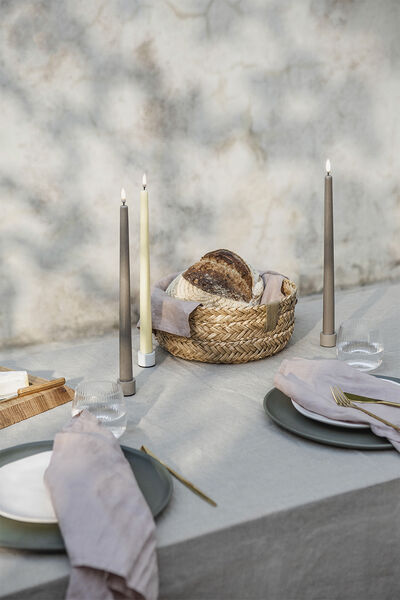 Uyuni LED Candle Slim Taper Candle Dinner Candle 6.8x30 cm | Sandstone