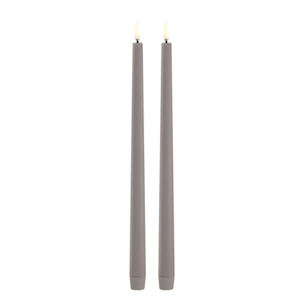 Uyuni LED Candle Slim Taper Candle Dinner Candle 6.8x30 cm | Sandstone