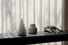 Uyuni Led Candle Christmas Tree Christmas Tree Candle 10x15 cm | Ivory Smooth