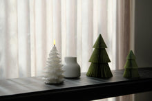 Uyuni Led Candle Christmas Tree Christmas Tree Candle 10x15 cm | Ivory Smooth