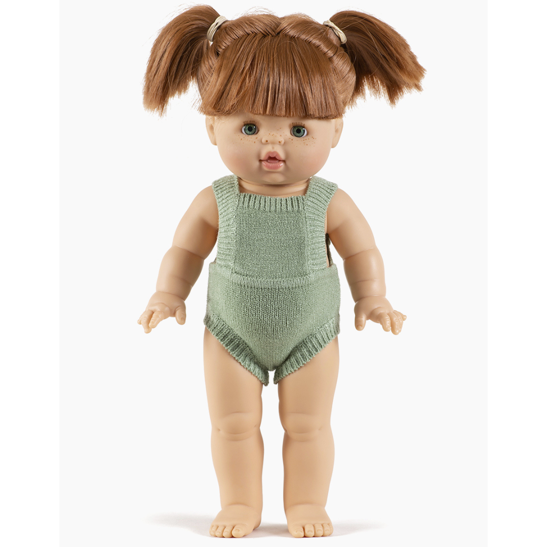 Minikane doll clothes Lou Knitted Romper | Thé Vert